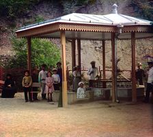 Evgenievsky spring, Borzhom, between 1905 and 1915. Creator: Sergey Mikhaylovich Prokudin-Gorsky