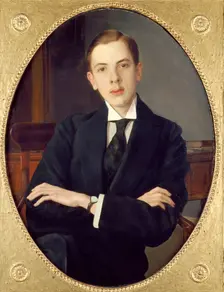 Evgenii Sergheevich Mikhailov, the Artist's Nephew, 1916. Artist: Konstantin Somov
