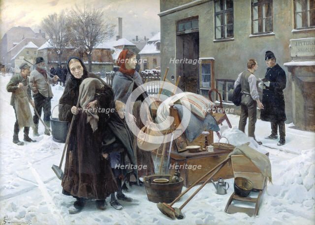 Evicted Tenants, 1888-1895. Creator: Henningsen, Erik (1855-1930).