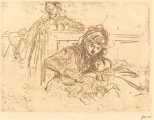 Evidence at the Hearing (first plate), 1908. Creator: Jean Louis Forain