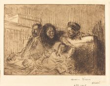 Evidence at the Hearing (second plate), 1908. Creator: Jean Louis Forain