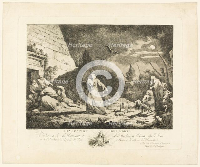 Evocation of the Dead, 1770. Creator: Joseph Francoise Foulquier.