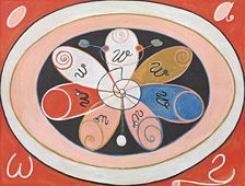 Evolution, No. 15, Group IV, The Seven-pointed Stars , 1908. Creator: Hilma af Klint (1862-1944)
