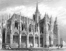 Evreux Cathedral, Evreux, France, 1836.Artist: Benjamin Winkles