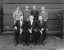 E.W.V. Kuehn, Gen. W.P. Hall, R.B. Maxwell, J.T.D. Pyles, Dr. L.W. Jones, Pastor Russell..., 1911. Creator: Bain News Service
