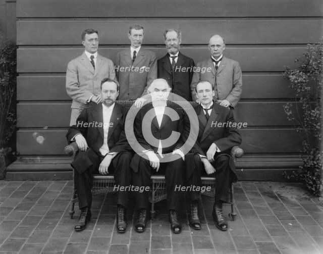 E.W.V. Kuehn, Gen. W.P. Hall, R.B. Maxwell, J.T.D. Pyles, Dr. L.W. Jones, Pastor Russell..., 1911. Creator: Bain News Service.