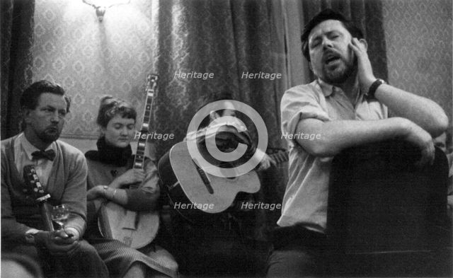 Ewan MacColl, Enterprise Public House, London, late 1950s-early 1960s. Artist: Eddis Thomas
