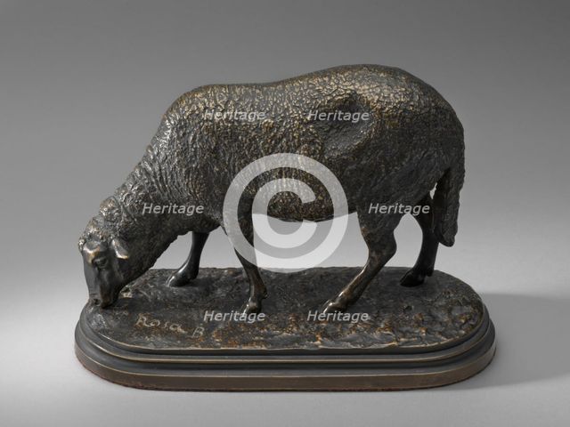 Ewe, or A Grazing Sheep, model second half 19th century. Creator: Rosa Bonheur.