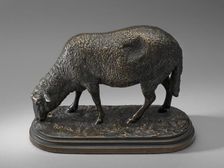 Ewe, or A Grazing Sheep, model second half 19th century. Creator: Rosa Bonheur