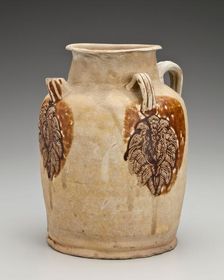 Ewer with medallions of foliage and birds, 800s. Creator: Unknown