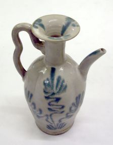 Ewer with Abstract Swirls and Radiating Strokes, Tang dynasty (618-907), 9th century. Creator: Unknown