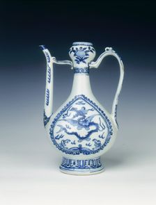 Ewer with flying sea-dragons, Ming dynasty, China, 1550-1575. Creator: Unknown