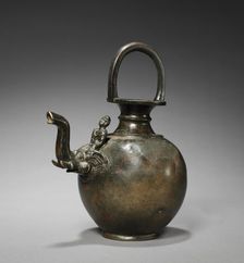 Ewer with Spout in the Form of an Elephant with a Mahut, c. 1st Century. Creator: Unknown