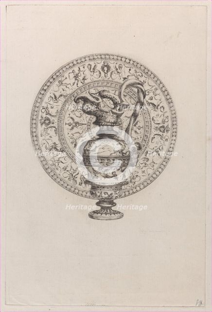 Ewer and Basin, 1862. Creator: Jules-Ferdinand Jacquemart.