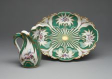 Ewer and Basin (Pot a l'Eau et jatte Feuille d'Eau), Sèvres, 1756/60. Creators: Sèvres Porcelain Manufactory, Jean-Claude Deplessis