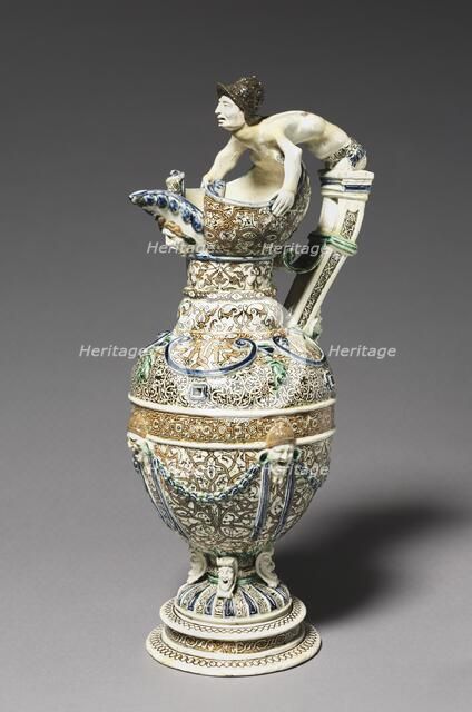 Ewer, c. 1540-67. Creator: Saint-Porchaire (French).