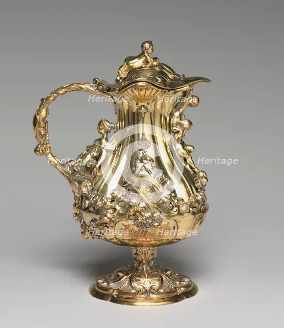Ewer, c. 1845. Creator: Jean-Valentin Morel (French, 1794-1860); Jules Dieterle (French, 1811-1889); Jules Klagmann (French, 1810-1867).