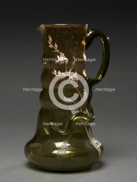 Ewer, c. 1890. Creator: Emile Gallé (French, 1846-1904).