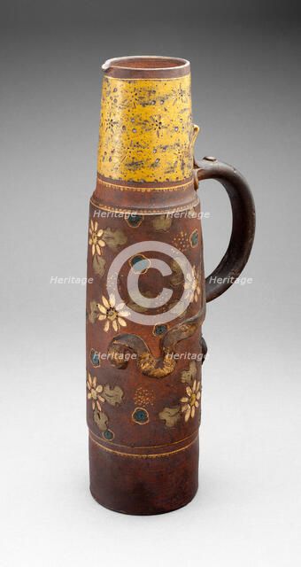 Ewer, France, 1885. Creators: Ernest Chaplet, L'Atelier Haviland de la rue Blomet Auteuil.