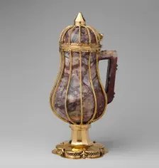 Ewer, German or Rhenish, ca. 1350-80 (ewer); ca. 1400 (mounts). Creator: Unknown