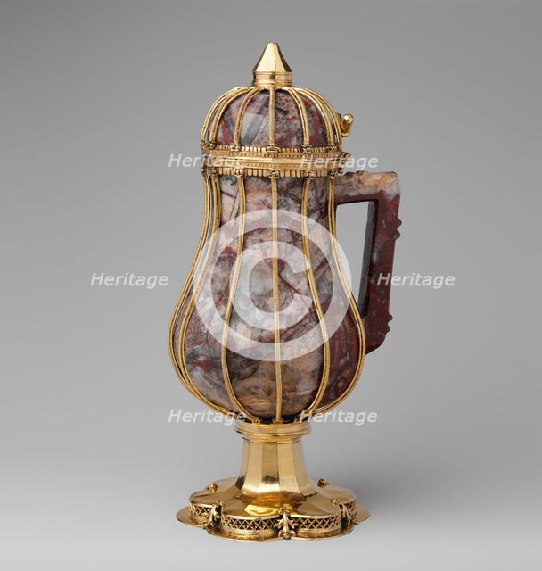 Ewer, German or Rhenish, ca. 1350-80 (ewer); ca. 1400 (mounts). Creator: Unknown.