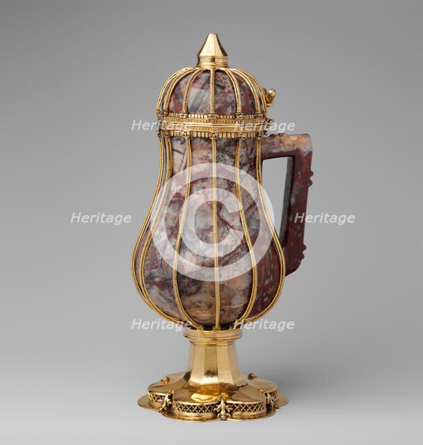 Ewer, German or Rhenish, ca. 1350-80 (ewer); ca. 1400 (mounts). Creator: Unknown.