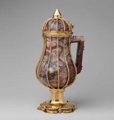 Ewer, German or Rhenish, ca. 1350-80 (ewer); ca. 1400 (mounts). Creator: Unknown