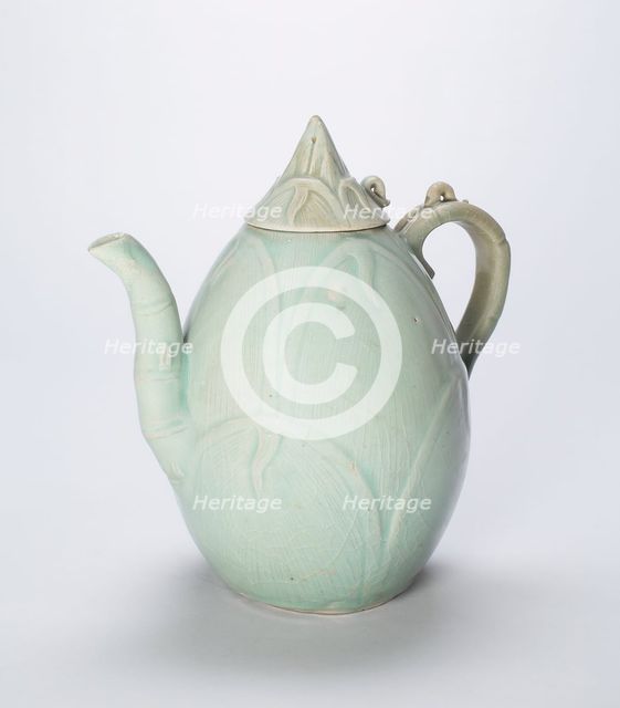 Ewer in the Form of a Bamboo Shoot, Korea, Goryeo dynasty (918-1392), mid-12th century. Creator: Unknown.
