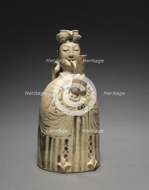 Ewer in the form of a Sheng Player, 11th Century. Creator: Unknown.