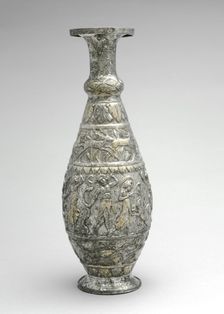 Ewer (Pitcher) with Game, Seafood, and Wine Scenes, late 300s. Creator: Unknown
