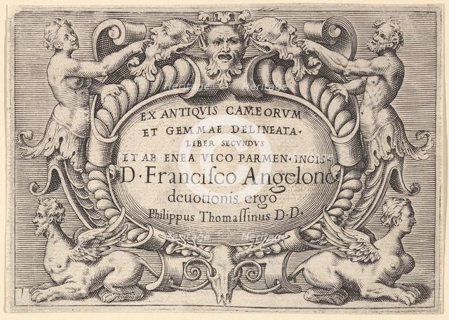 Ex Antiquis Cameorum et Gemmae Delineata/ Liber Secundus/et ab Enea Vic..., published ca. 1599-1622. Creator: Unknown.