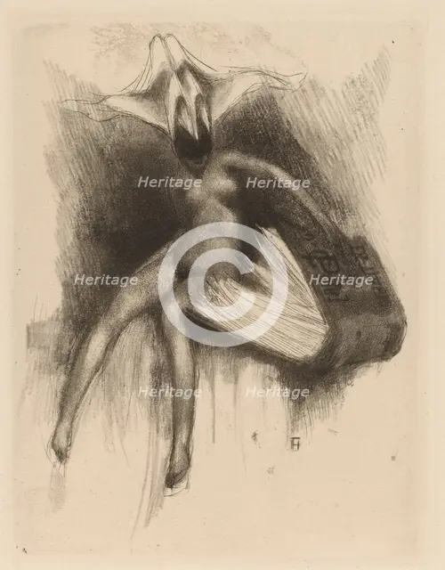 Ex Libris C. Patel, 19th century. Creator: Paul Gavarni.