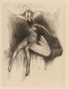 Ex Libris C. Patel, 19th century. Creator: Paul Gavarni