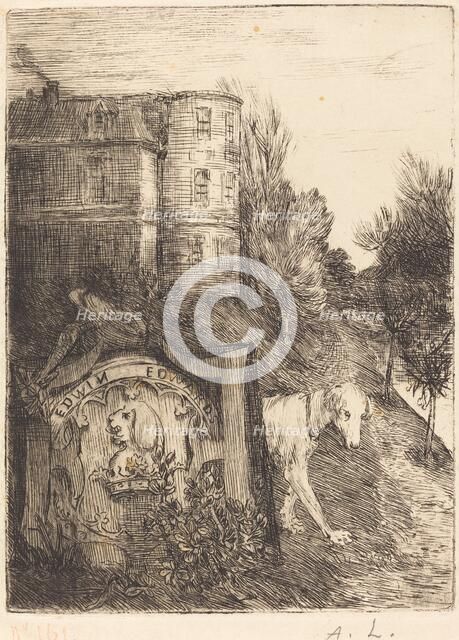 Ex-Libris Edwin Edwards. Creator: Alphonse Legros.