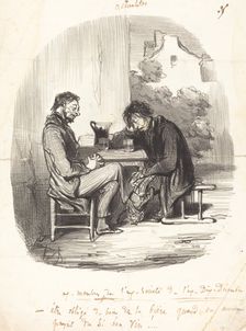 Ex-membres de l'ex-société de l'ex-Dix-décembre, 1850. Creator: Honore Daumier