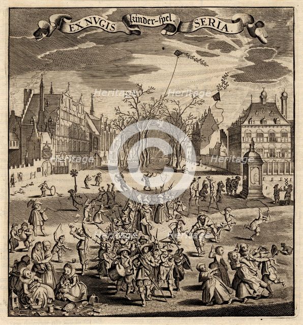 Ex Nugis. Children's Games. Artist: Sillemans, Experiens (1611-1653)
