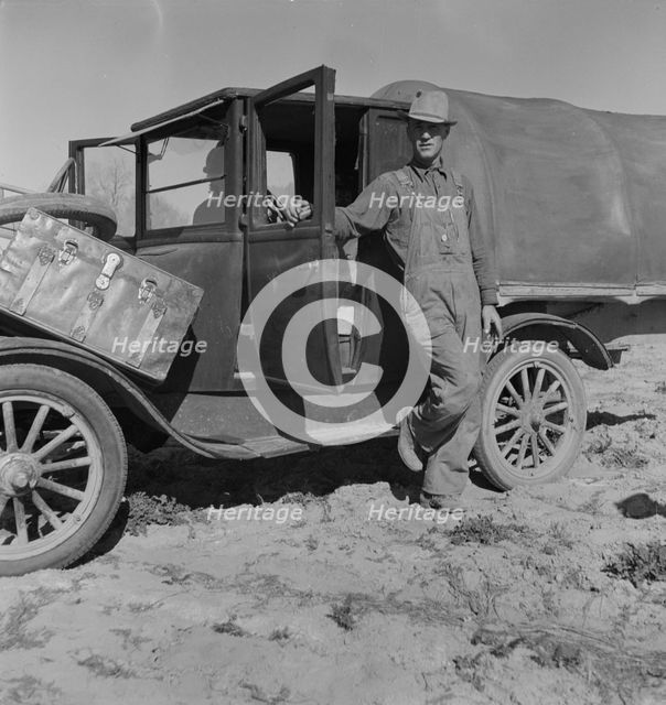 Ex-tenant farmer from Texas, came to work in the fruit..., Coachella Valley, California, 1937. Creator: Dorothea Lange.
