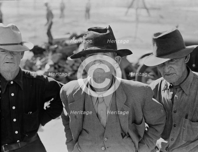 Ex-tenant farmer on relief grant in the Imperial Valley, California, 1937. Creator: Dorothea Lange.