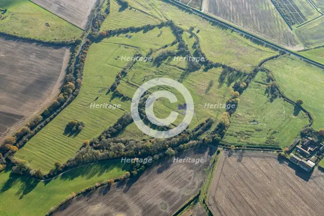 Extensive earthwork remains of Meaux Cistercian Abbey, East Riding of Yorkshire, 2023. Creator: Robyn Andrews.