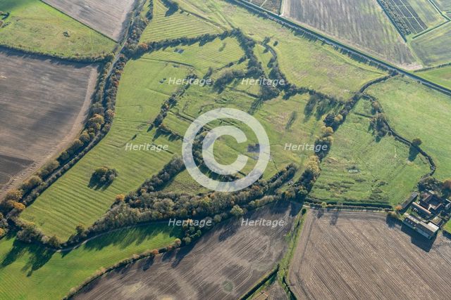 Extensive earthwork remains of Meaux Cistercian Abbey, East Riding of Yorkshire, 2023. Creator: Robyn Andrews.