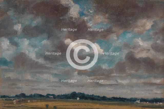 Extensive Landscape with Grey Clouds, ca. 1821. Creator: John Constable.