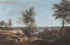 Extensive Pastoral Landscape, ca. 1700-1730. Creator: Marco Ricci