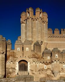 Exterior, Coca Castle, Coca, Segovia, Spain, 15th century (2003). Creator: LTL