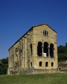 Exterior, Church of St Mary, Mount Naranco, Oviedo, Spain, 9th century (2002). Creator: LTL