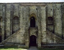 Exterior, Church of St Mary, Mount Naranco, Oviedo, Spain, 9th century (2002). Creator: LTL