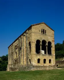 Exterior, Church of St Mary, Mount Naranco, Oviedo, Spain, 9th century (2002). Creator: LTL
