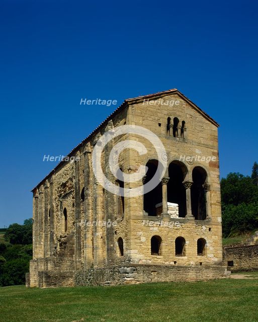 Exterior, Church of St Mary, Mount Naranco, Oviedo, Spain, 9th century (2002).  Creator: LTL.