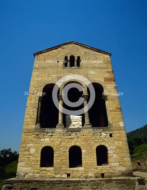 Exterior, Church of St Mary, Mount Naranco, Oviedo, Spain, 9th century (2002).  Creator: LTL.