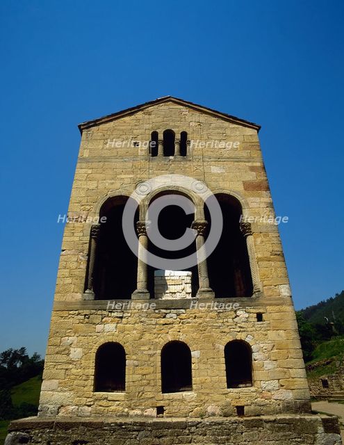 Exterior, Church of St Mary, Mount Naranco, Oviedo, Spain, 9th century (2002).  Creator: LTL.