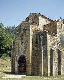 Exterior, Church of St Michael of Lillo, Oviedo, Spain, 9th century (2002). Creator: LTL